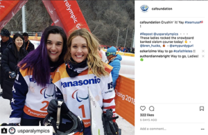 Brenna Huckaby and Amy Purdy win medals