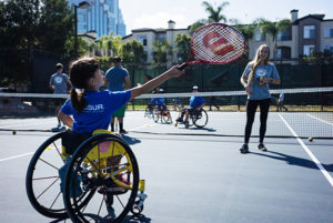 Wheelchair Tennis at SDTC Clinic