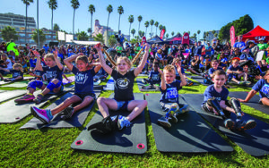 Yoga by the Sea kids stretch