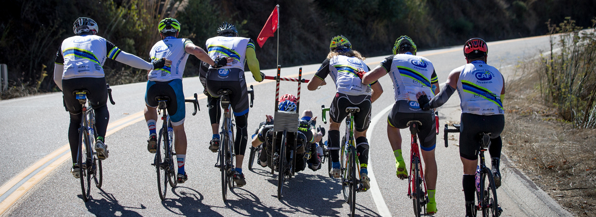 Lance Weir and Team of Cyclists