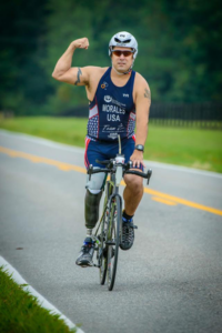 Luis Morales on bike