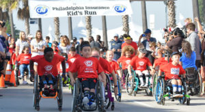 Kid's Run wheelchair start