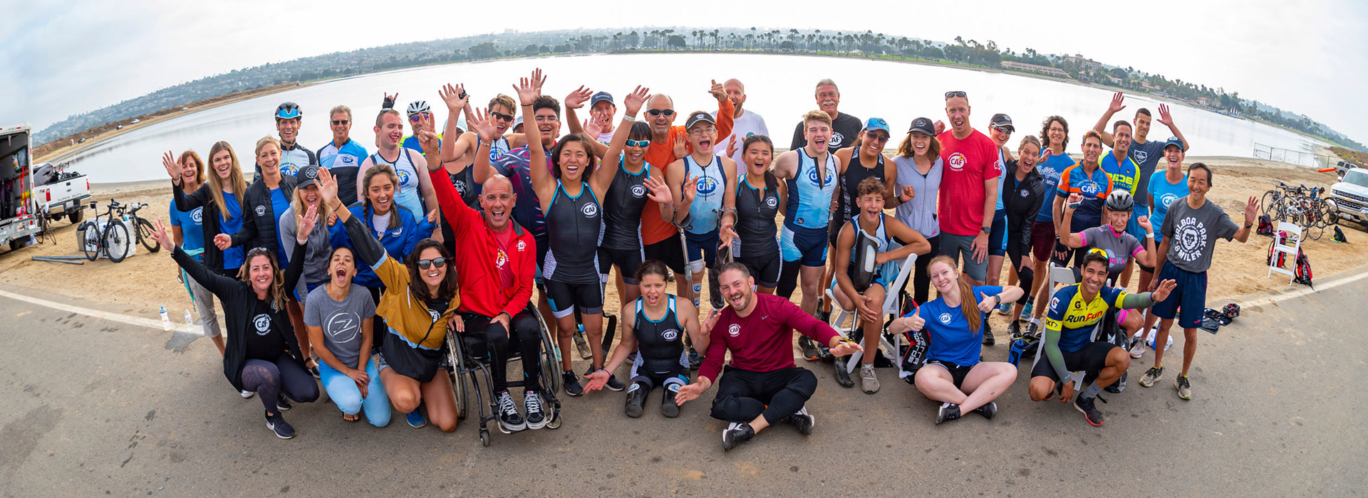 CAF Youth Paratriathlon Camp San Diego Group photo 2019