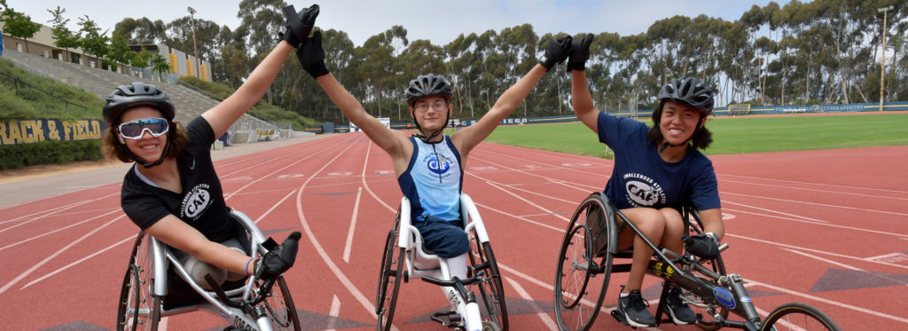 wheelchair racers at CAF Youth Paratriathlon Camp 2018_image