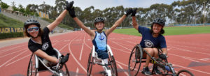 wheelchair racers at CAF Youth Paratriathlon Camp 2018_image