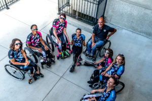 CAF Women's Handcycling Team Group Shot