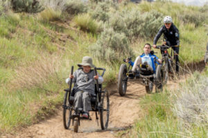 Killian-McCarty-Lance-Pounds-Willie-Stewart hiking in Idaho