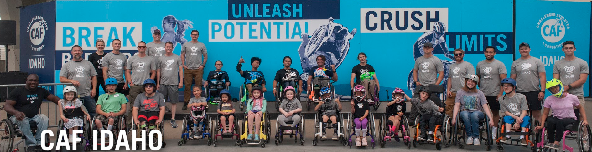 CAF-Idaho WCMX Demo & Clinic athletes and coaches in group photo