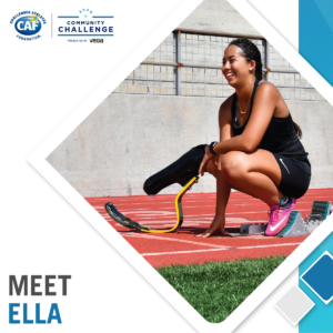 Ella Rodriguez on track field