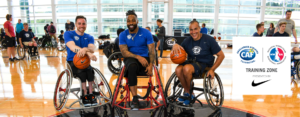 Isaiah Pead Steve Serio Trooper Johnson Nike Wheelchair Basketball Clinic