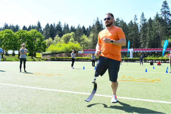 Travis Ricks at Ossur Running Clinic