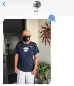 Cat's Dad in CAF T-Shirt and Mask