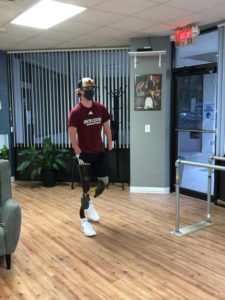 Landis Sims at Prosthetist Office