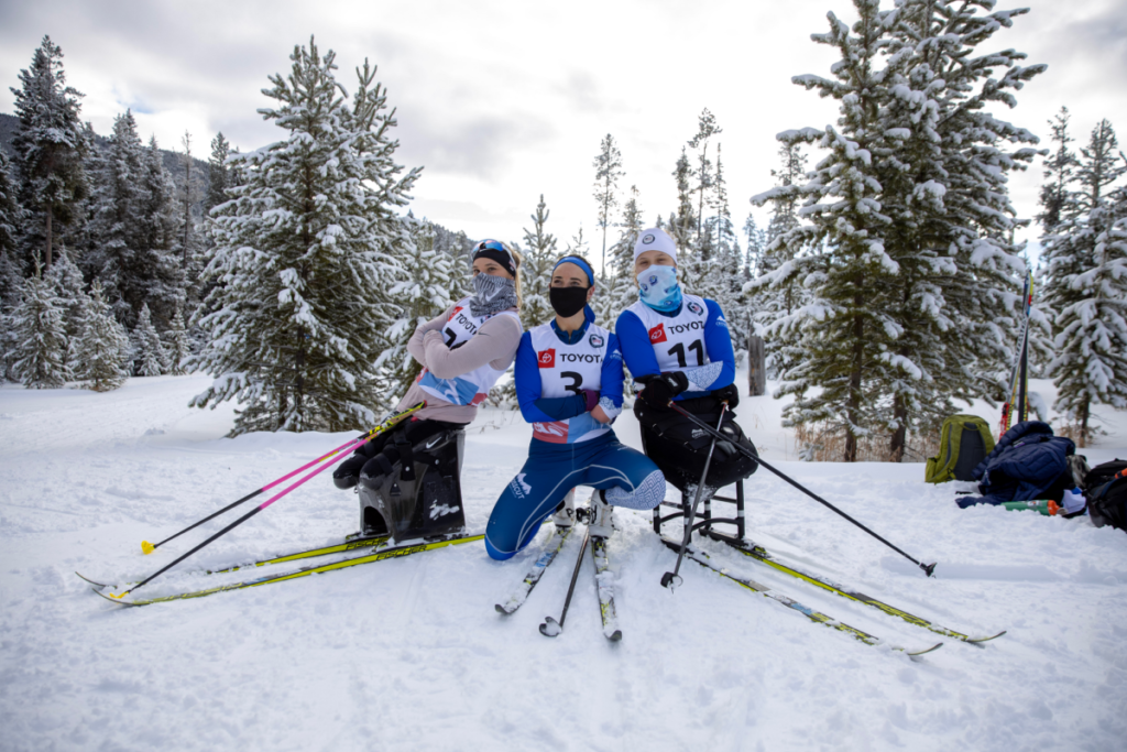 Lera and Oksana in Bozeman for US Paranordic Ski