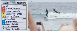 Mike Coots surfing at Switchfoot Bro-Am