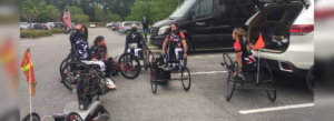 Women's Handcycling Team at Huntsville Time Trials before race