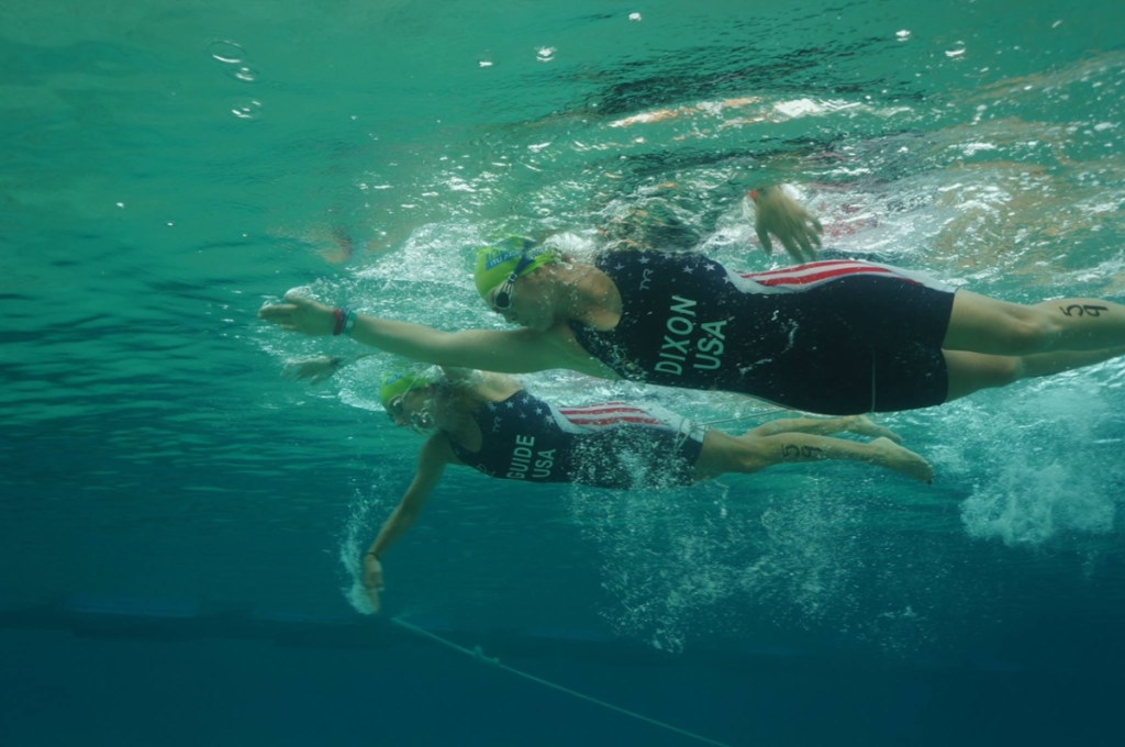 Amy Dixon and Christy Fritts Swimming in Cozumel in 2016