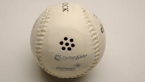 Stewart, M. (2014). Ball from final out of national beep baseball association game between Austin blackhawks and indianapolis RHI extreme in Rochester, MN for the NBAA championship game (Photograph]. https://baseballhall.org/discover/short-stops/sounds-of-the-game