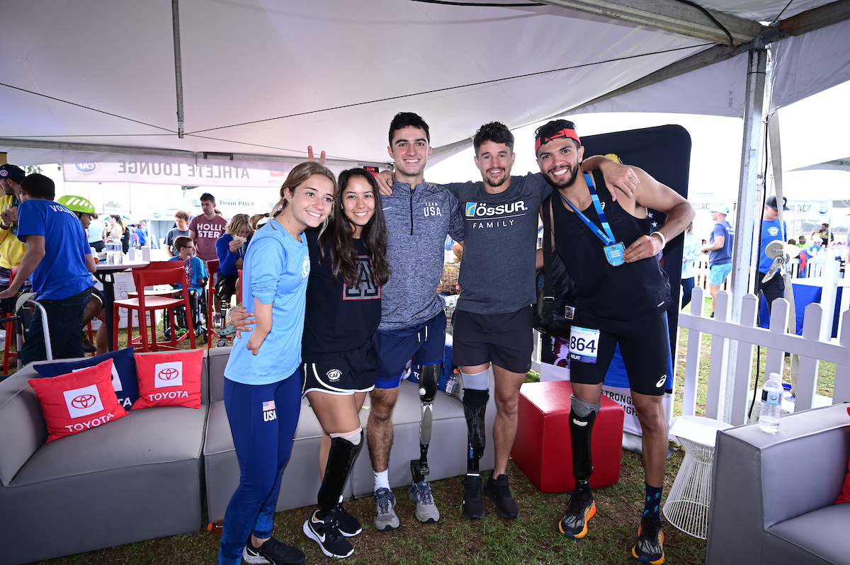 Elite Athletes in the Toyota Athlete Lounge at CCC Weekend 