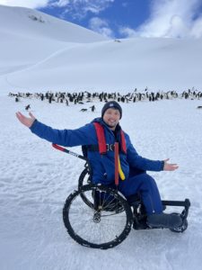 Justin Phongsavanh in Antarctica