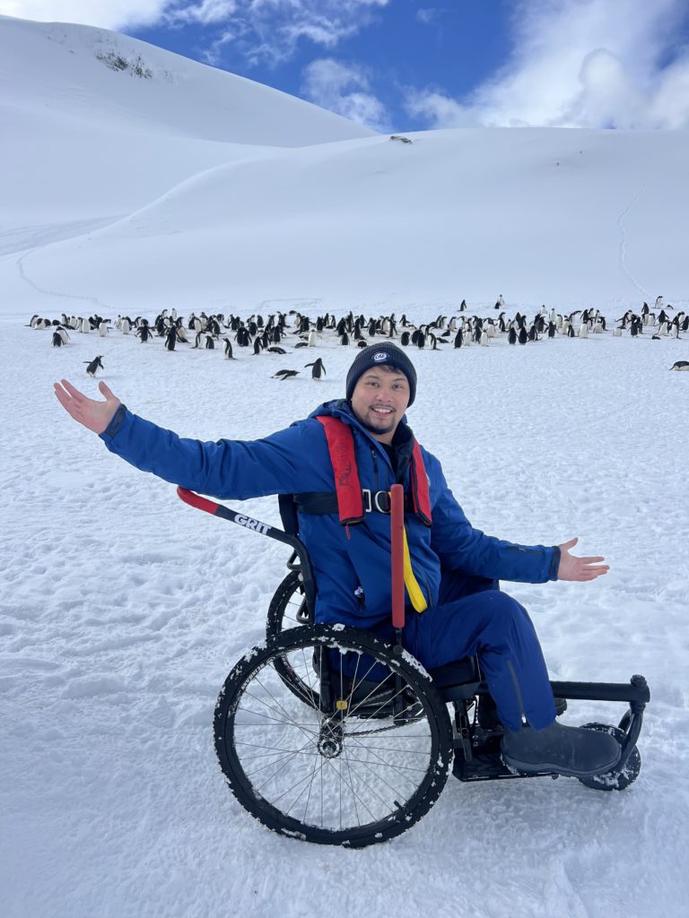 Justin Phongsavanh in Antarctica 