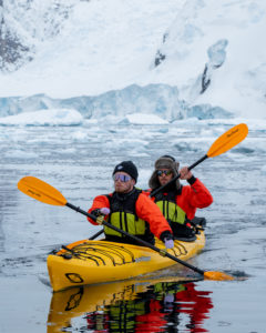 Joe Musgrove & Landis Sims Kayaking in Antarctica