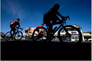 Cyclists on the street