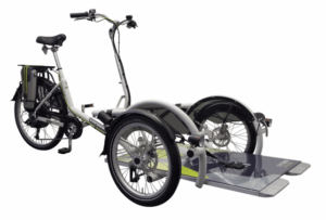 carrier bike with wheelchair platform