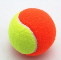 orange tennis ball