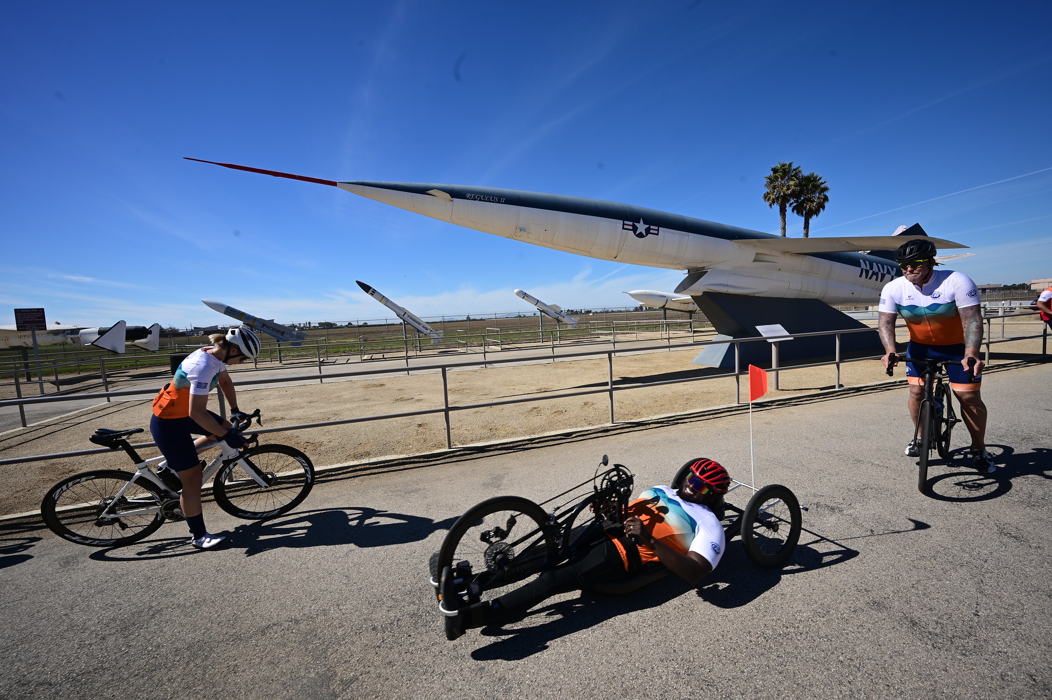 Challenged athletes during the 2022 MDC ride in 