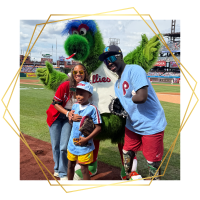 CAF athletes and volunteers gathered during an adaptive sports clinic in the Northeast